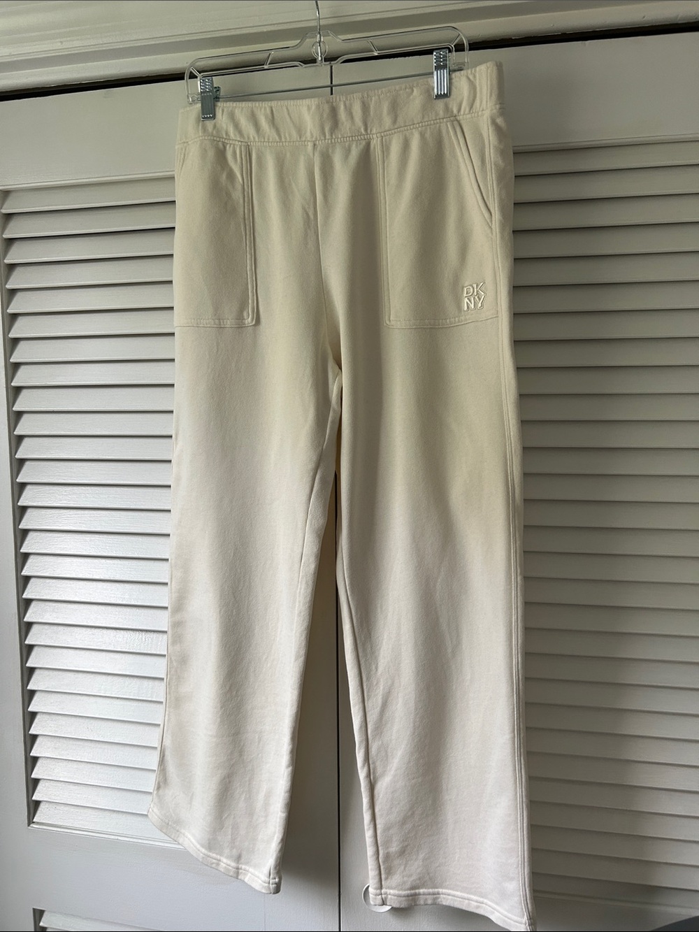 DKNY Men's Cream Relaxed Pull-On Joggers